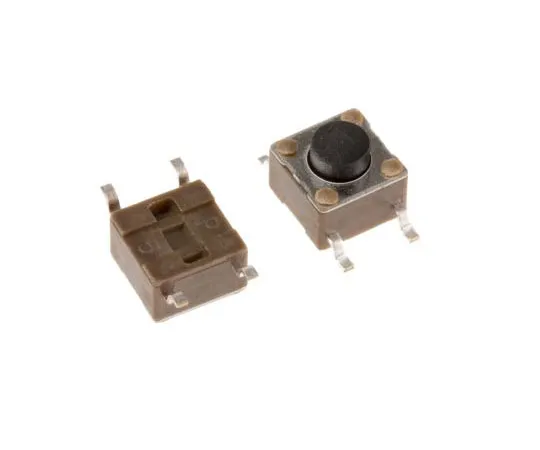 63-7572-06　黑色按钮触感开关，单杆单抛 (SPST) 50 mA@12 V ac 1.4mm　4-1437565-1