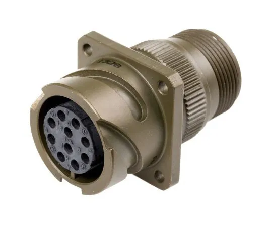 63-7545-64　Amphenol97B系列，10 Way Wall Mount MIL规格圆形连接器收发器，插座触点，外壳尺寸18,贝叶刀　97B-3100A18-1S
