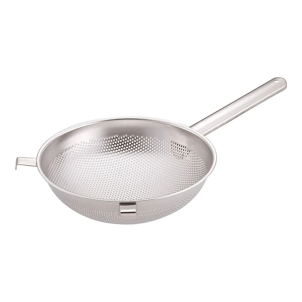 63-1252-94　UK18-8 Punching Strainer with Hook 24 cm
