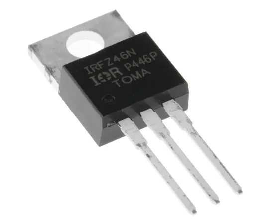 63-7622-35　IRFZ46NPBFN通道MOSFET, 53 A, 55 V HEXFET,3引脚TO-220AB英飞凌　IRFZ46NPBF