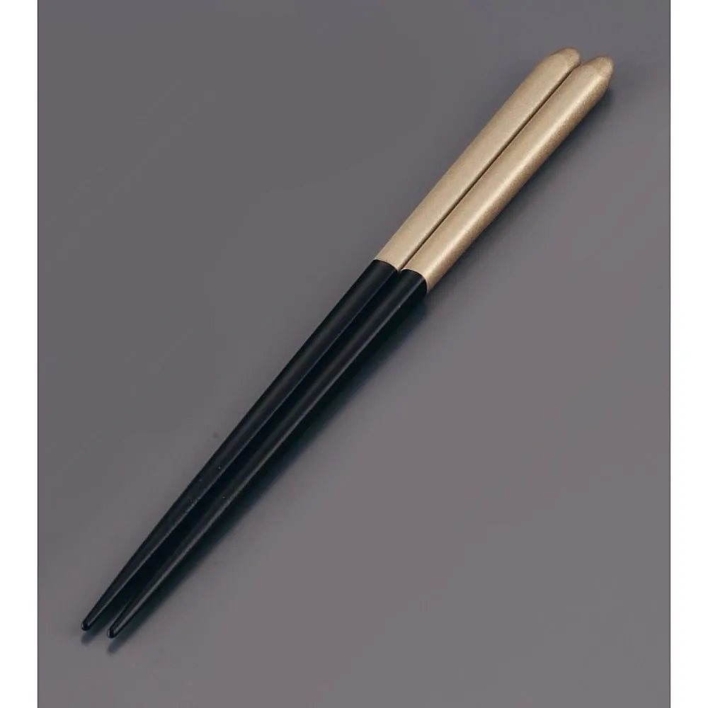 62-6727-59　Wooden Bridal Chopsticks (Pack of 5) Black/Gold