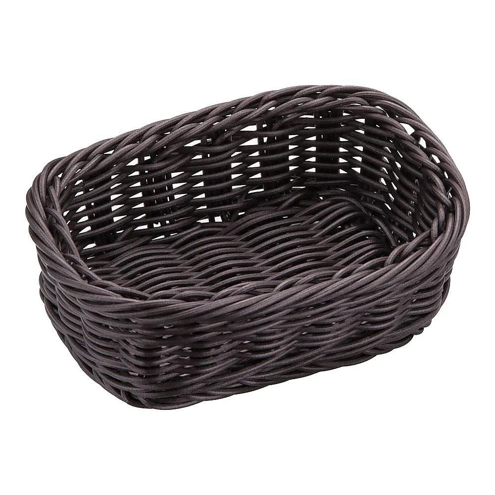 62-6581-83　Resin basket square type dark brown　91-072C