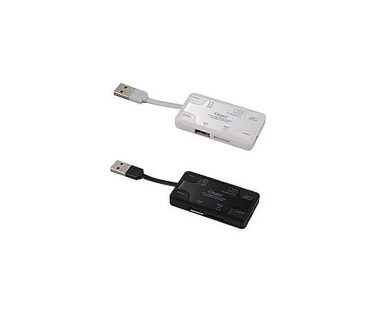 67-7766-08　Multi-Card Reader/Writer 48 Media Support (SDXC Support) +3 Port USB Hub White　CRW-5M53W