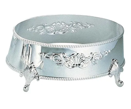 63-7166-87　H Western White Oval Dish Decoration Table for 20 Inches 3-Type Plating　2368130