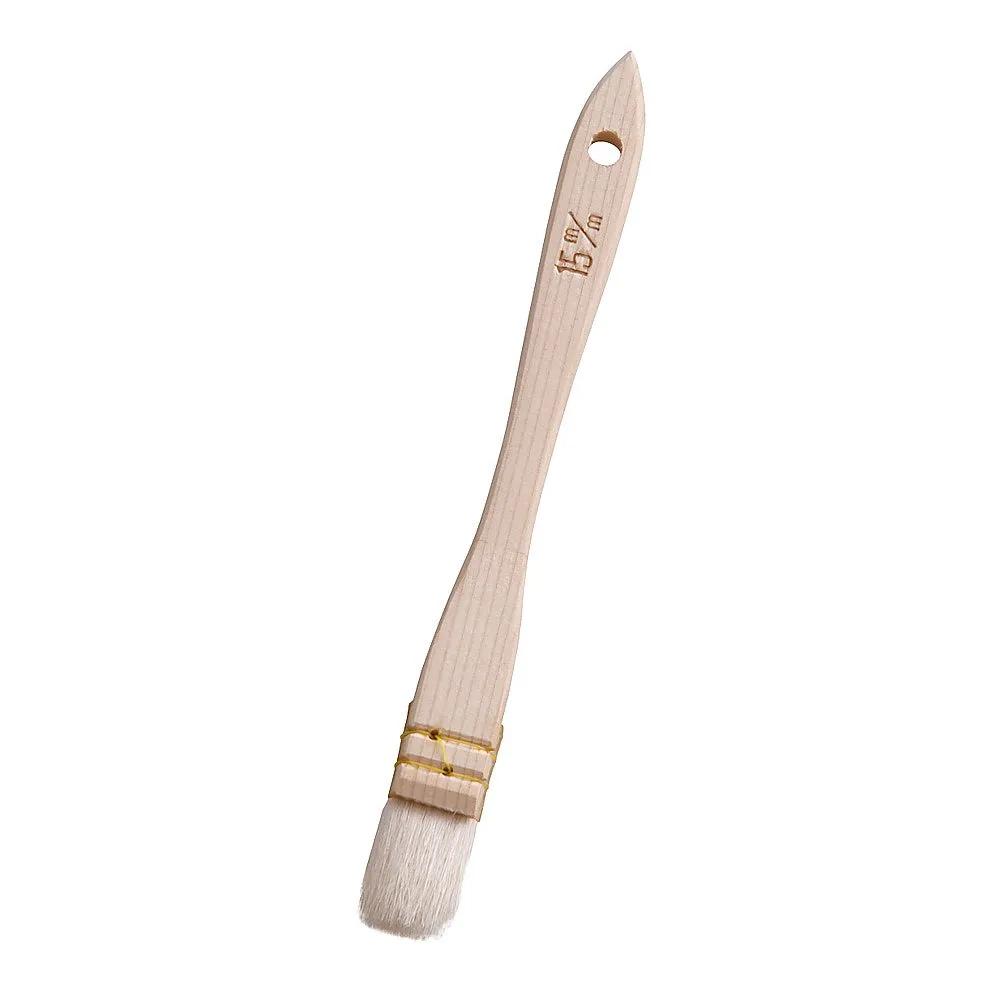 62-6507-07　Wooden Pattern Sami Thread Binding Cooking Brush (Goat Hair) 15 mm