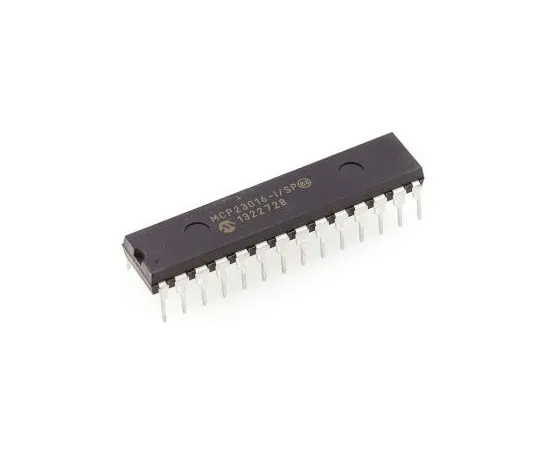63-7684-42　微芯片MCP23016-I/SP,16通道I/O扩展器400MHz,I2C,28针SPDIP　MCP23016-I/SP