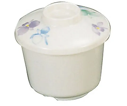 62-6851-18　Melamine "Sumire" steamed bowl with large lid VO-42