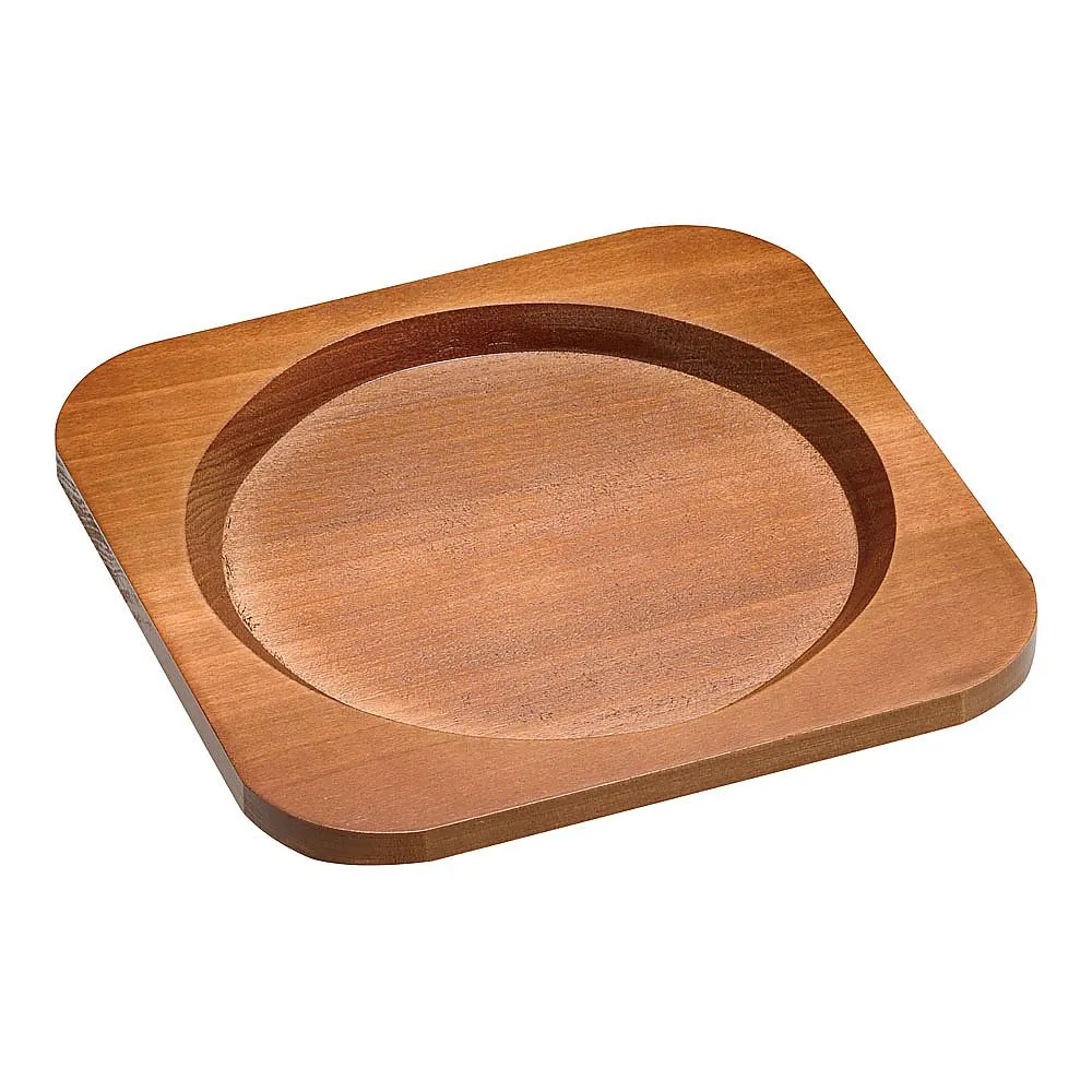 62-6731-08　Paella Nabe Special Wooden Platform 20 cm