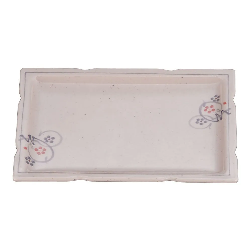 62-6849-60　Melamine Karin Long Square Dish Small　M-336-K