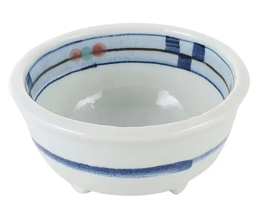 63-7196-13　Japanese tableware collection cube three-legged delicacy bowl　8181010
