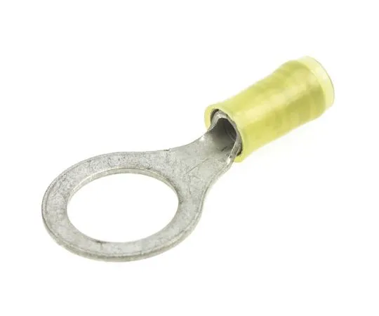 63-7557-56　TE连通性PIDG系列绝缘压紧环端子，M12螺柱尺寸，2.6mm2至6.6mm2线材尺寸，黄色　323784
