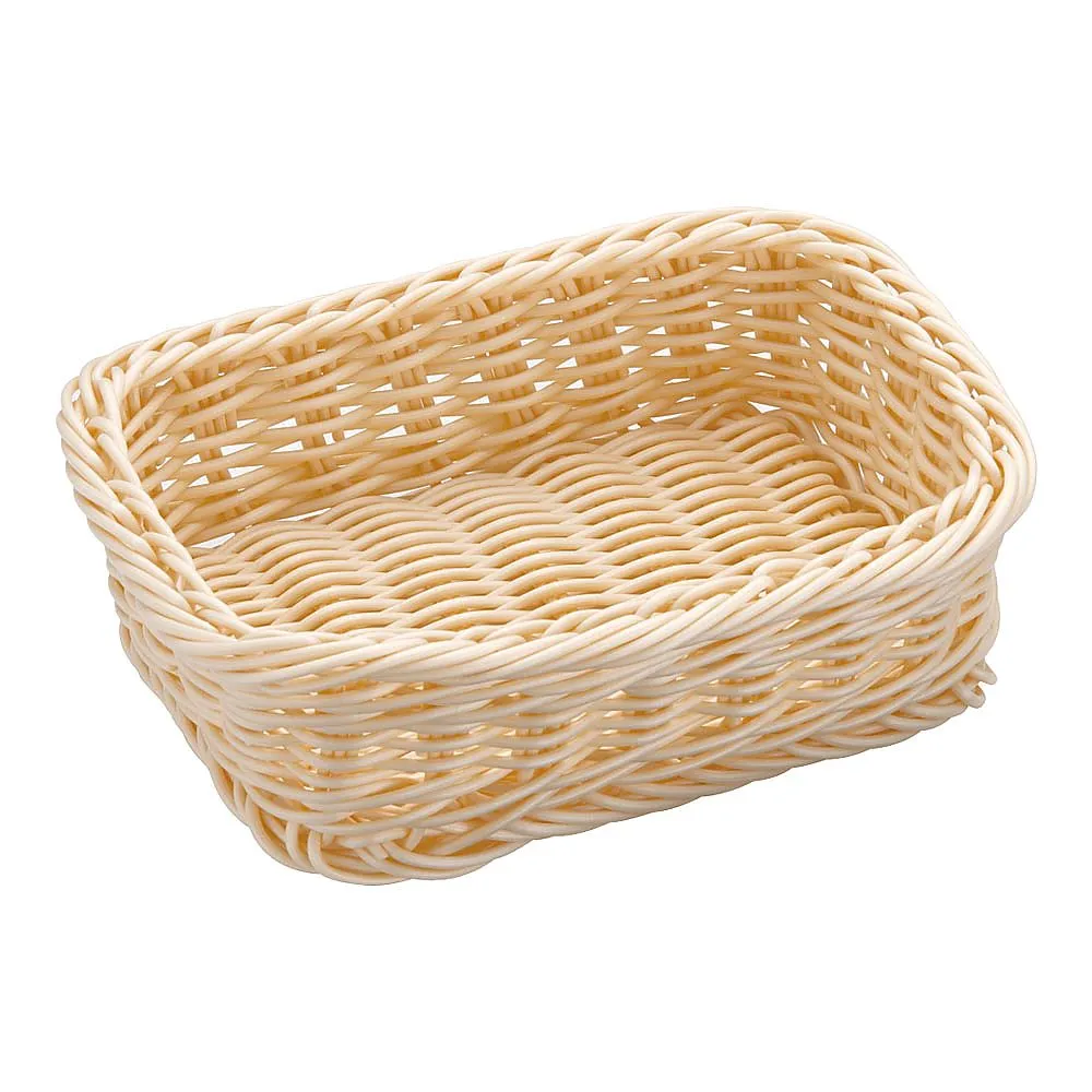 62-6581-69　Resin Basket Square White　91-074A