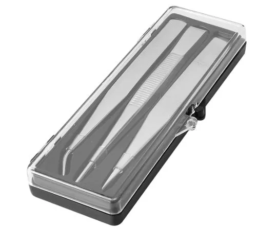 68-0587-70　Stainless Steel Tweezers 3 Pieces Set with Case　No.1093