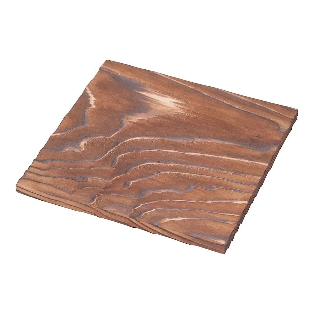 62-6792-92　Yakesugi Square Plate 18 cm