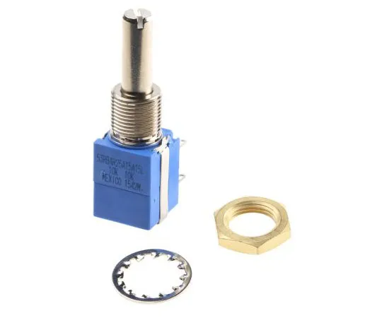 63-7609-68　Bourns1GangRotaryCermetPotentiometer用6mmDia。轴，10kΩ，±10%，1W,线性53RBA-R25-A15/A15L　53RBA-R25-A15/A15L