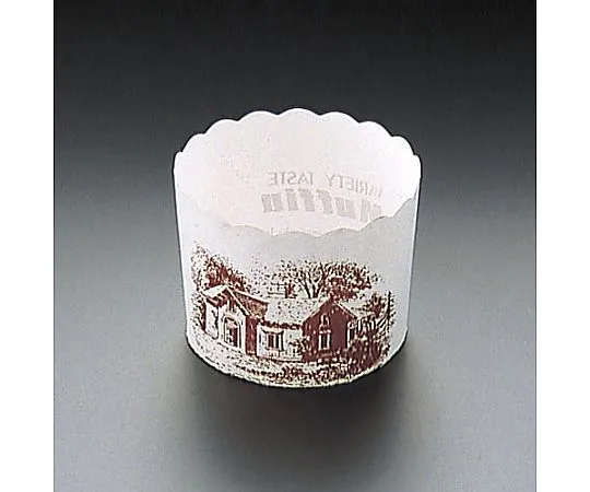 62-6577-26　Muffin Cup House Pattern White M-405 (100 Sheets)
