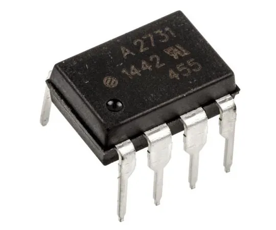 63-7628-53　Broadcom,HCPL-2731-000E直流输入达林顿输出双光耦合器，通孔，8针PDIP　HCPL-2731-000E