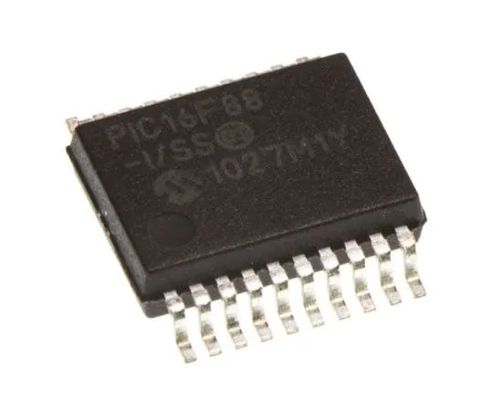 63-7660-42　微芯片，8位PIC微控制器，20MHz, 7.168 kB, 256 B闪存，20针SSOP　PIC16F88-I/SS