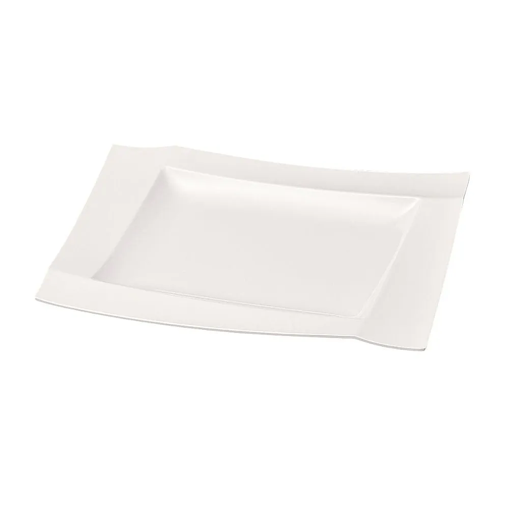 62-6675-10　Large Rectangular Plate with Melamine Puffer 45 cm