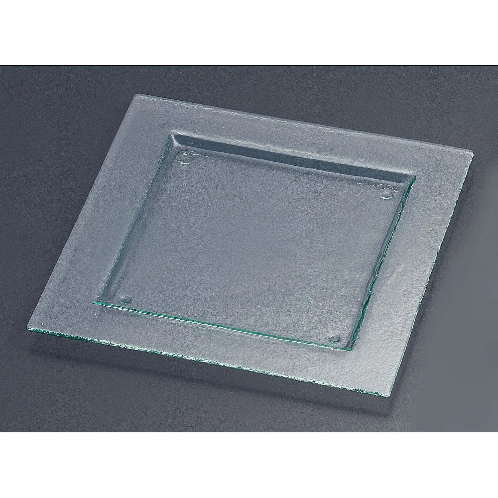 62-6835-55　Tiger Glass Square Plate 320 161-192 01 Clear