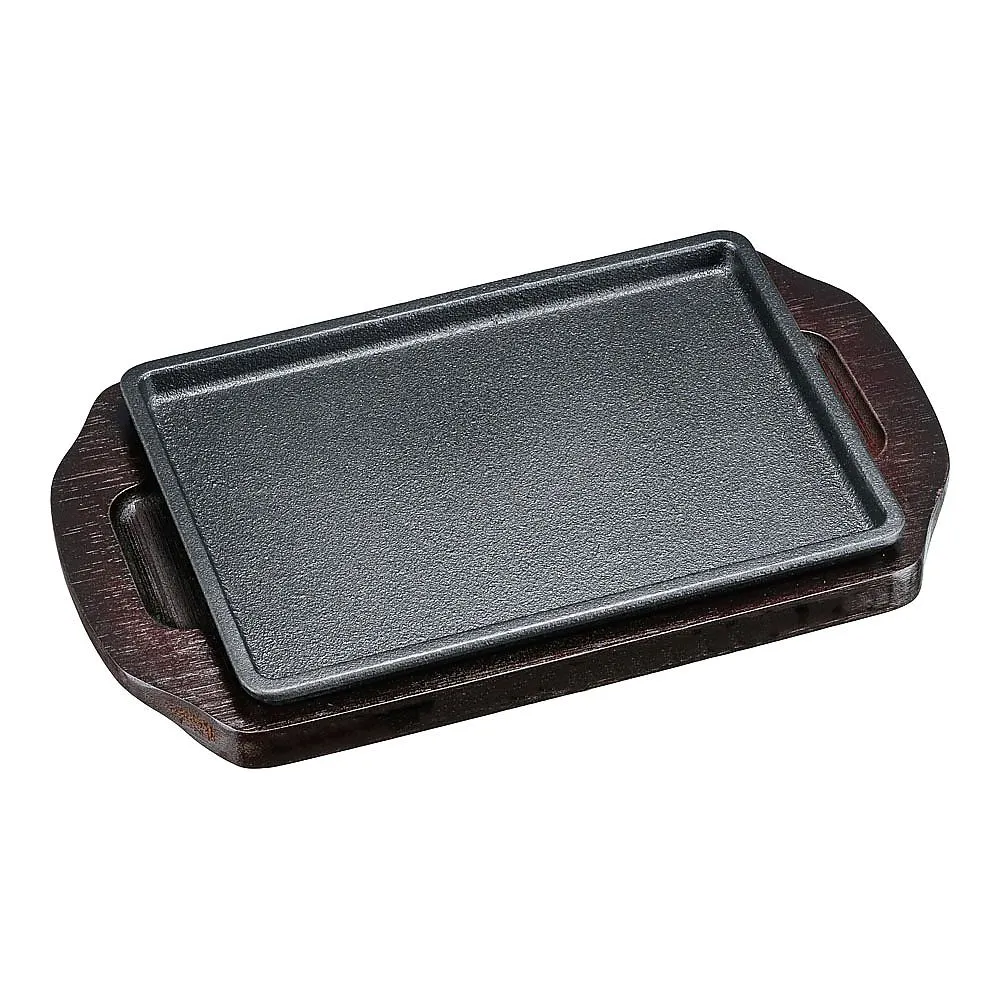 62-6731-55　Steak Plate Rectangular 18 cm　09-18