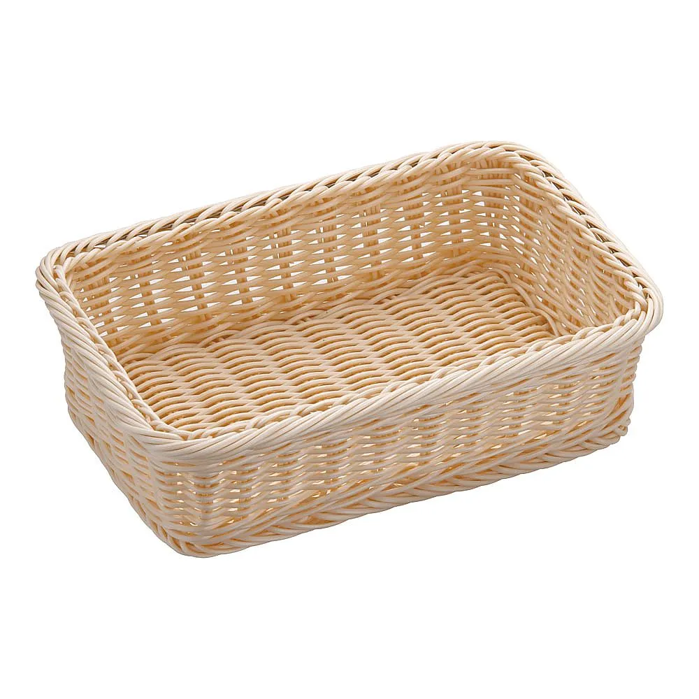 62-6581-66　Resin Basket Square White　91-077A