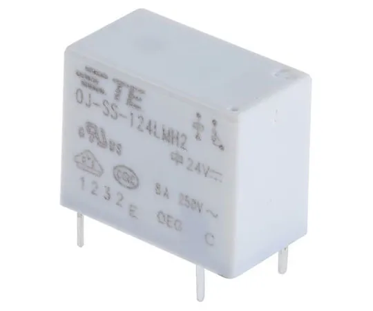 63-7677-96　TE Connectivity SPNONon-LatchingRelay PCB Mount,24V直流线圈，8A　OJ-SS-124LMH2,005