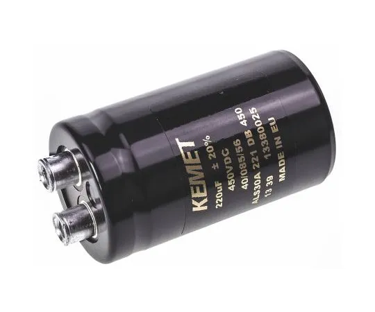 63-7516-81　凯美特220μF 450V直流电解铝电容器，底盘安装36 x 62mm+85°C 36mm 62mm　ALS30A221DB450