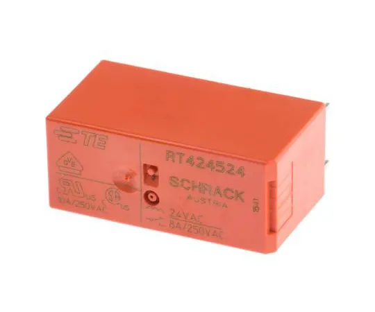 63-7679-56　TEConnectivityRT2DPDT非锁定继电器PCB安装，24V线圈，8A　RT424524