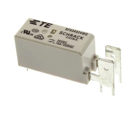 63-7601-23　TEConnectivityRFSPNO非锁定继电器PCB安装，24V直流线圈，16A　RFH34024WG