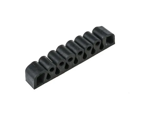 63-7554-58　RS PRO黑色自粘电缆保持器，7孔，25 x 150mm　454-7711
