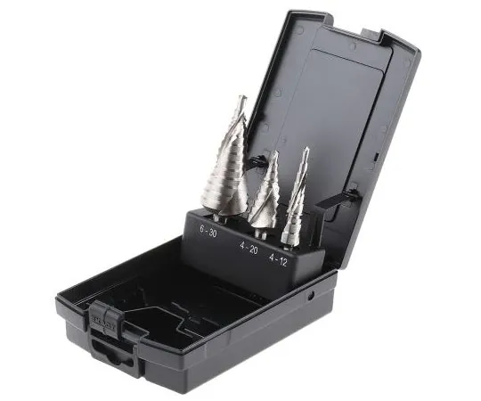 63-7597-29　EXACT 3件HSS步进钻具4mm~30mm　7004