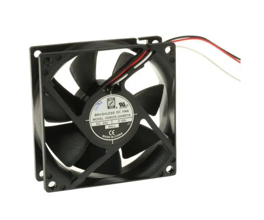 63-7641-65　RS PRO轴向风扇80 x 80 x 25mm, 40cfm,2.41W, 24 V直流　619-7138