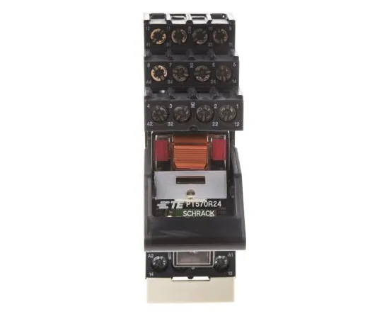 63-7600-76　TEConnectivityPT4PDT非锁定继电器DIN导轨，24V交流线圈，6A　PT5L7RC4 1-1415535-1