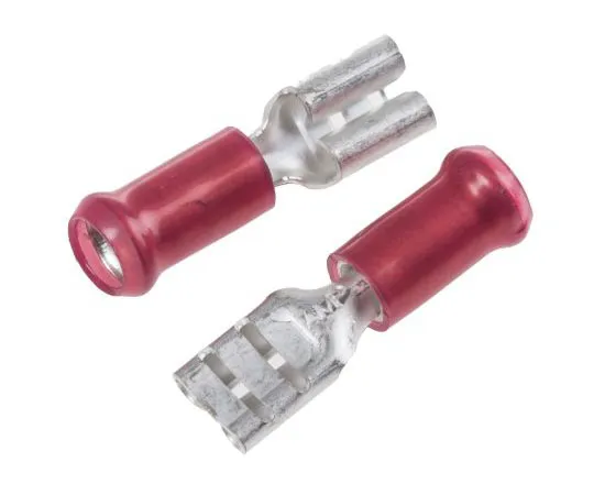 63-7557-57　TEConnectivityPIDG FASTON.187系列红色绝缘外壳，4.8 x 0.5mm,0.3mm2至1.3mm2,22AWG至16AWG,　9-160481-1