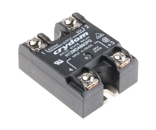 63-7503-53　Sensata/Crydom 90 A固态继电器，0交叉，面板安装，可控硅，660 V交流最大负载　H12WD4890PG