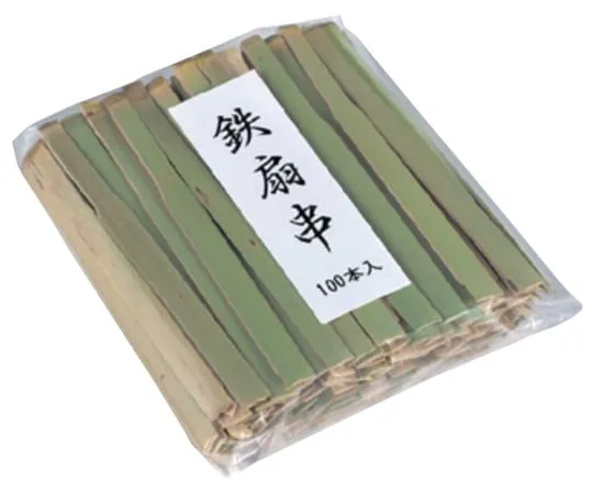 67-2473-17　Bamboo Skewer with Iron Fan (100 Pieces)　18-3341