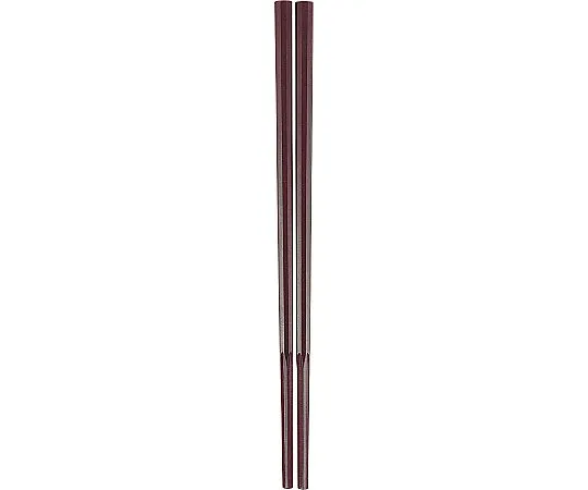 62-6727-78　10 Square Gurumen Chopsticks, Extra Thick, 23 cm, Red　GM-4053