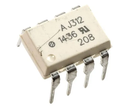63-7628-52　Broadcom,HCPL-J312-000E直流输入晶体管输出光电耦合器，通孔，8针DIP　HCPL-J312-000E