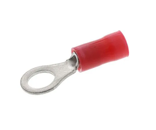 63-7681-46　TE连通性PLASTI-GRIP系列绝缘压紧环端子，M5螺柱尺寸，0.26mm2至1.6mm2线材尺寸，红色　130014