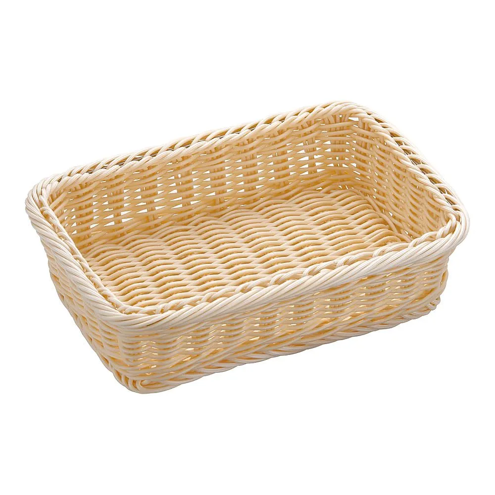 62-6581-67　Resin Basket Square White 91-097A