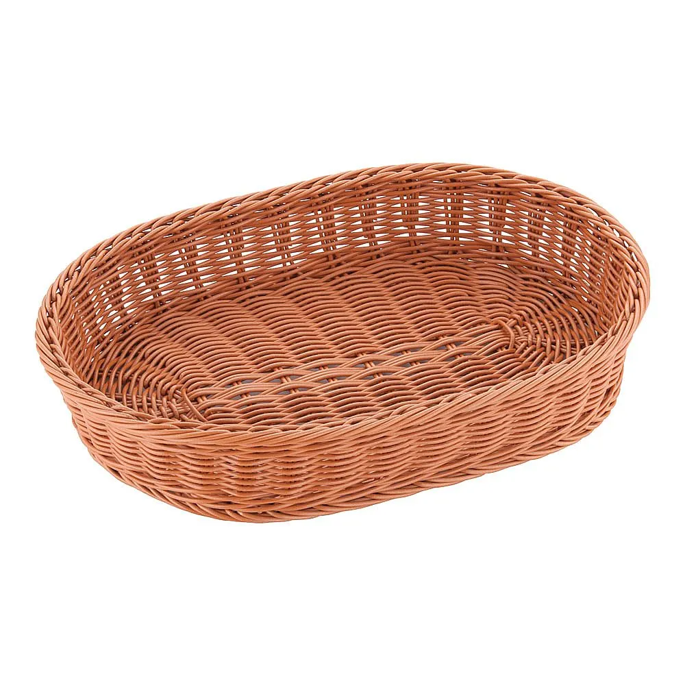 62-6581-60　Resin basket, small size, 40 cm, tea　WBS1801