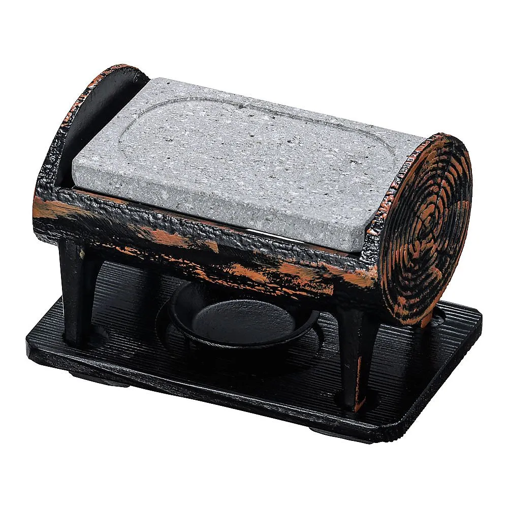62-6794-22　Log stone grilled set　ST-471