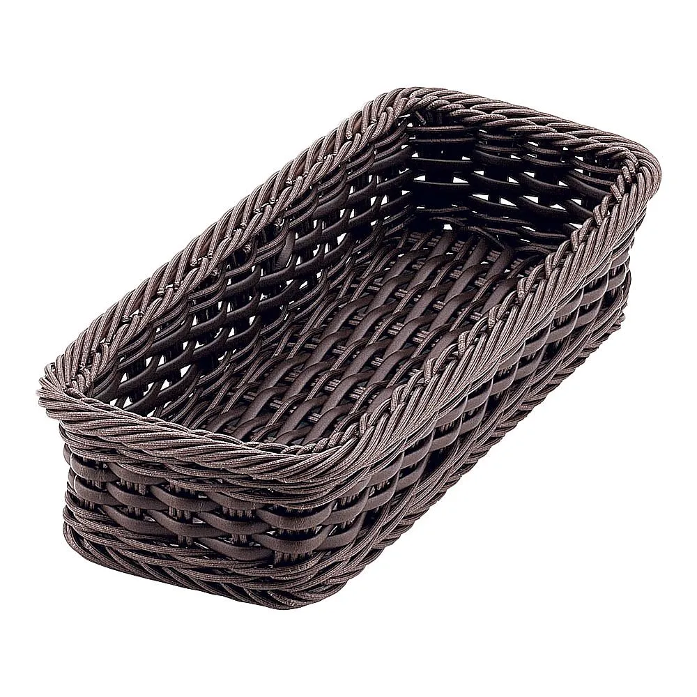 63-5721-38　PP Cutlery Basket Dark Brown Large Serves 4　WBS9301