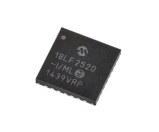 63-7660-57　单片机PIC18LF2520-I/ML,8位PIC单片机，40MHz, 32 kB, 256 B闪存，28-PinQFN　PIC18LF2520-I/ML
