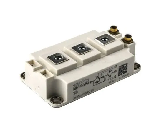 63-7565-02　SemikronSKM200GB125D, SEMITRANS3, N通道双半桥IGBT模块，最大200 A, 1200 V,面板安装　SKM200GB125D