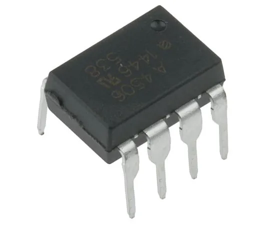 63-7628-41　Broadcom,HCPL-4506-000E直流输入转换器，开放式收集器输出光电耦合器，通孔，8针PDIP　HCPL-4506-000E