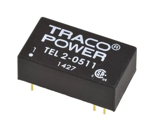 63-7599-67　TRACOPOWER TEL 2 2W隔离直流-直流转换器通过孔，电压在4.5→9 V直流，电压在5V直流　TEL 2-0511