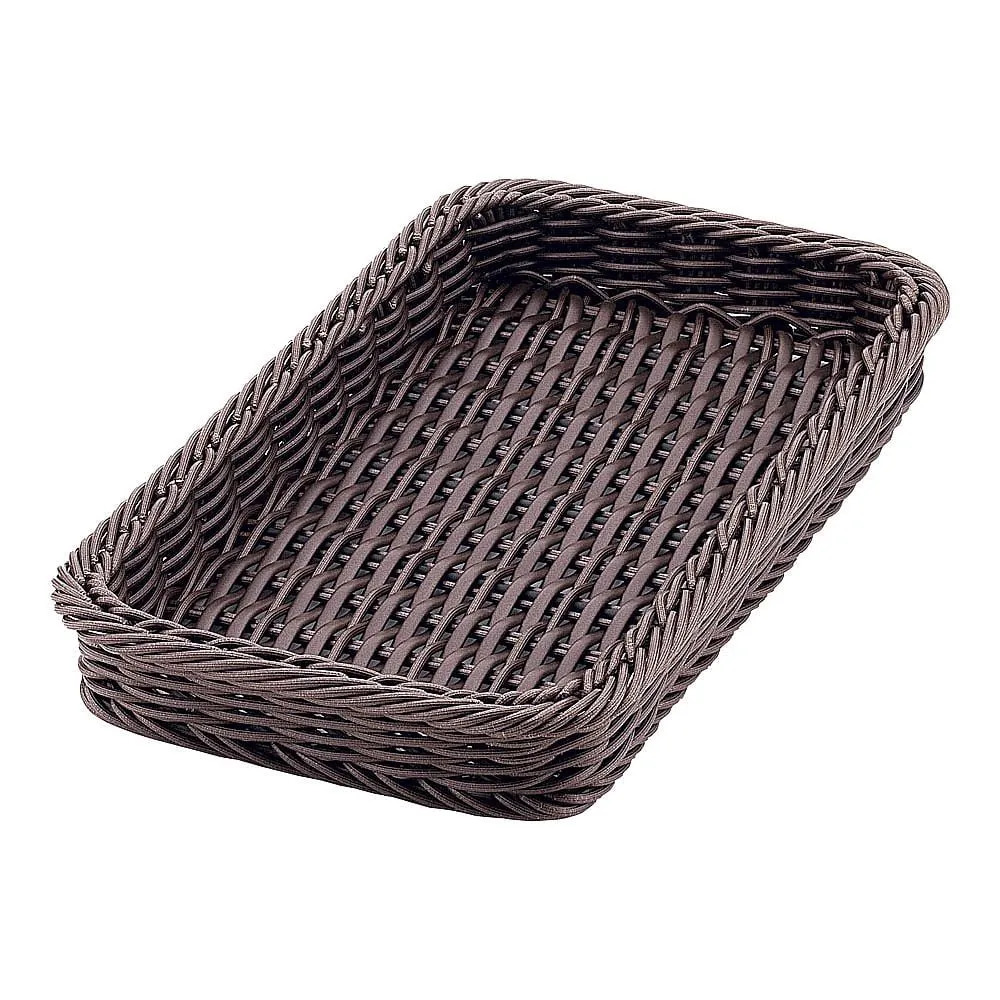 63-5721-40　PP Bakery Basket Square Type D Brown Type 32　WBS9401