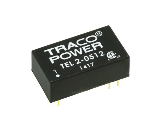 63-7599-69　TRACOPOWER TEL 2 2W隔离直流-直流转换器通过孔，电压在4.5→9 V直流，电压输出12V直流　TEL 2-0512